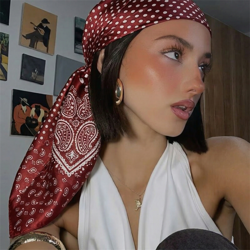 90cm Luxury Brand 2026 Dot Pri - مراجعة Face Scarf Mask وسعره