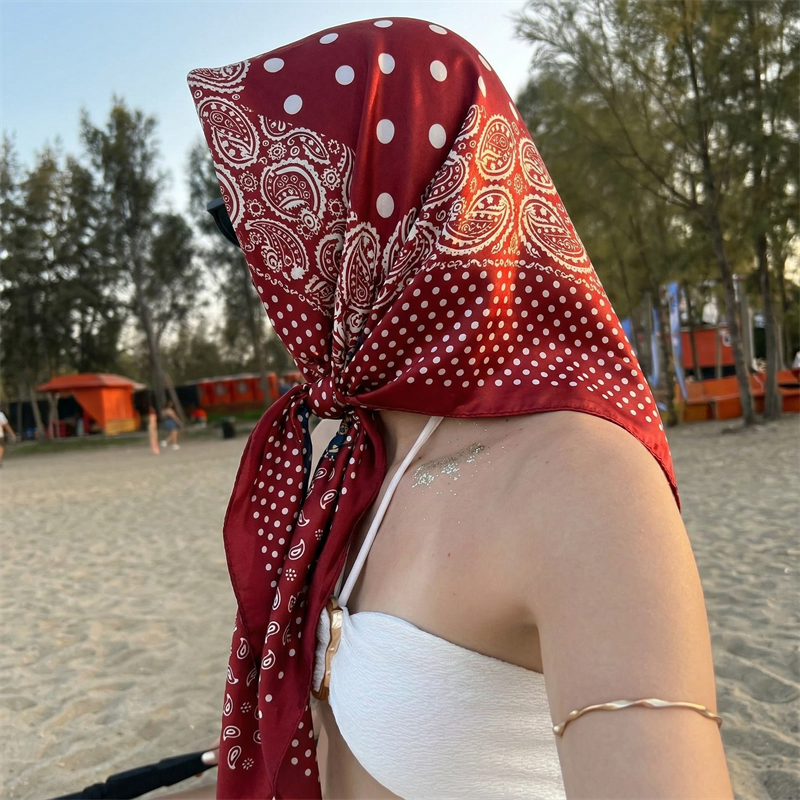90cm Luxury Brand 2026 Dot Pri - مراجعة Face Scarf Mask وسعره