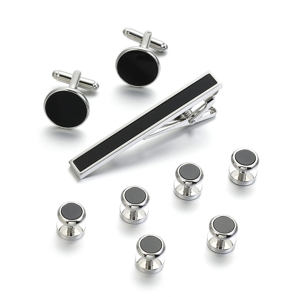 VAGULA 9 PCS Tie bar Cuff link - مراجعة Tie Bar Set Gift وسعره