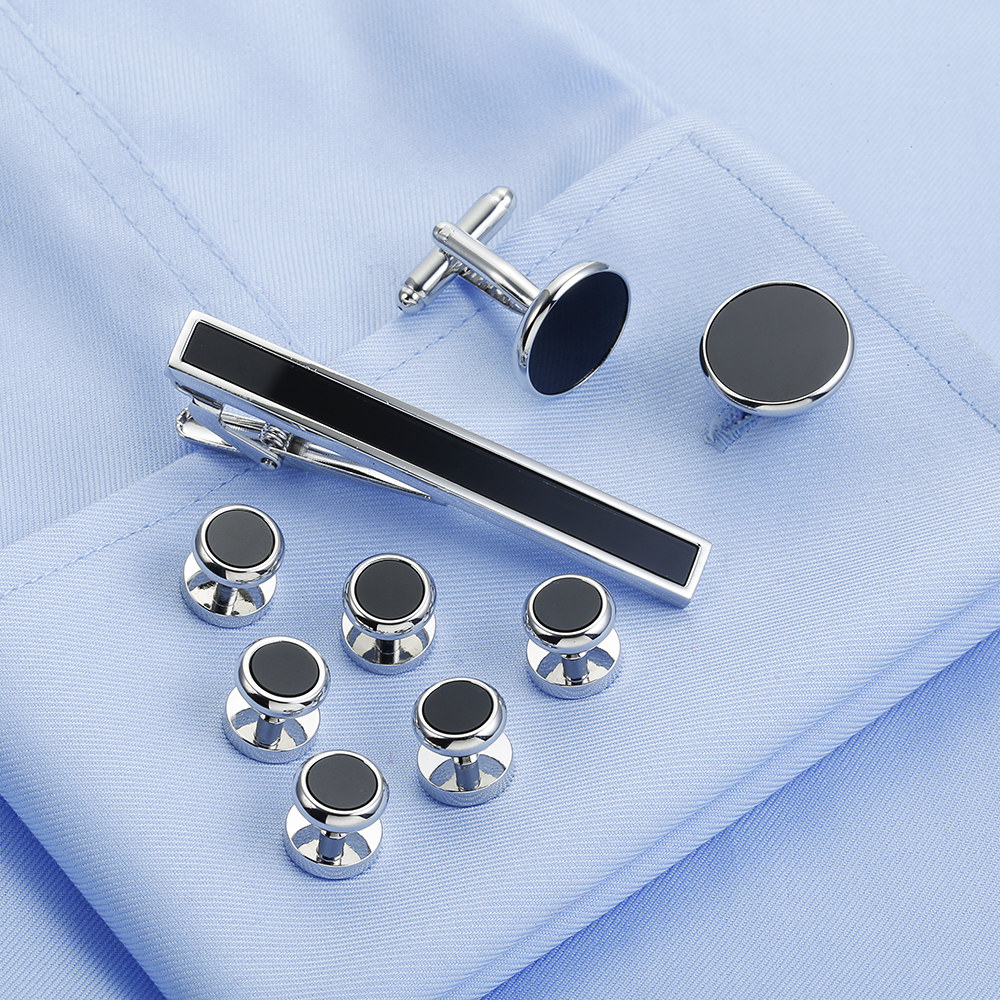VAGULA 9 PCS Tie bar Cuff link - مراجعة Tie Bar Set Gift وسعره