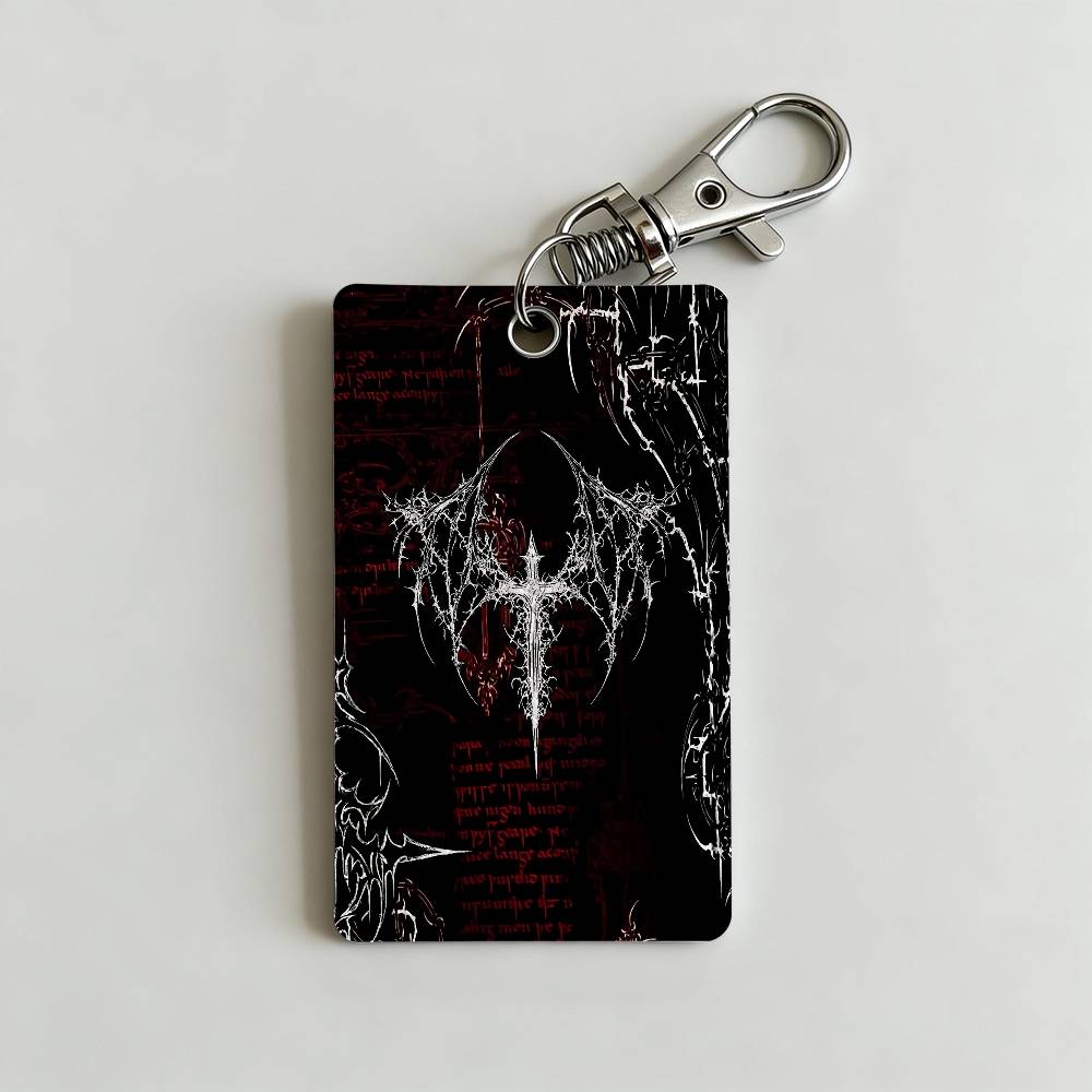 Gothic Cyber Sigil Cross Card  - مراجعة Lanyard Badge Holder وسعره