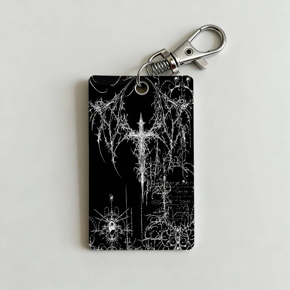 Gothic Cyber Sigil Cross Card  - مراجعة Lanyard Badge Holder وسعره
