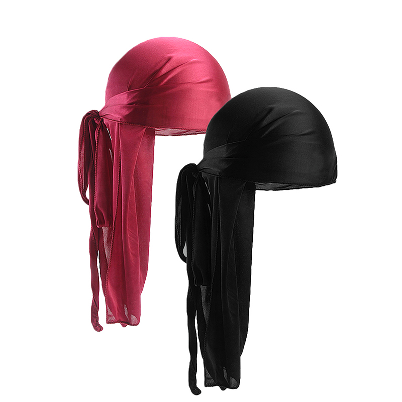 2 pcs Silky Satin Durags for M - مراجعة Bandana Doo Rag وسعره