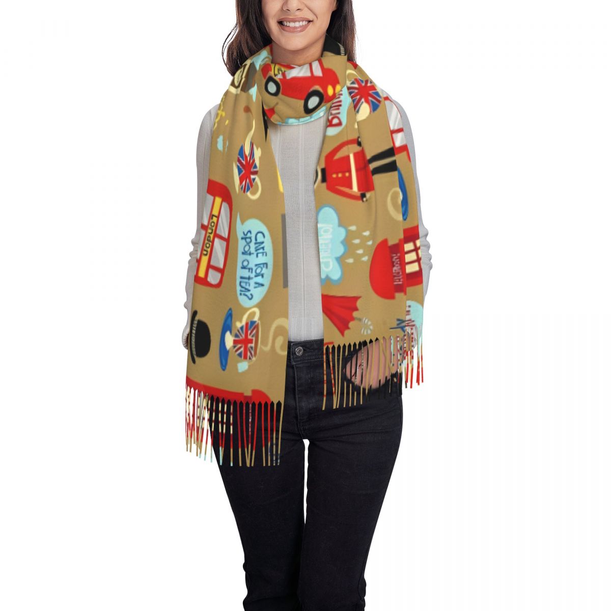 Enchanted London Scarf for Wom - مراجعة Pashmina Wrap Large وسعره