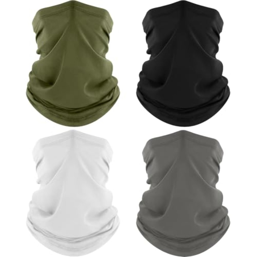 ROXUN 4 Pack Neck Gaiter, Cool - مراجعة Face Scarf Mask وسعره