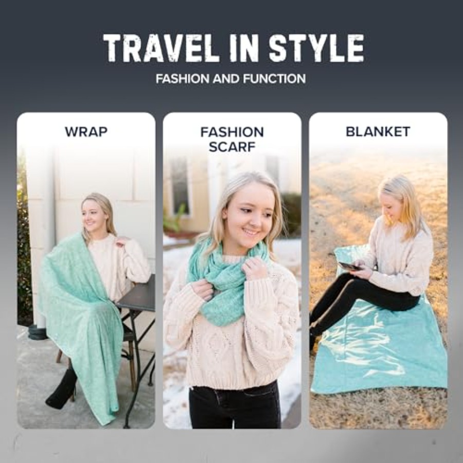 Infinity Travel Scarf Loop wit - مراجعة Infinity Scarf Knit وسعره