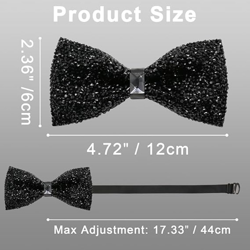 Fashion Rhinestone Bow Ties fo - مراجعة Bow Tie Pre Tied وسعره