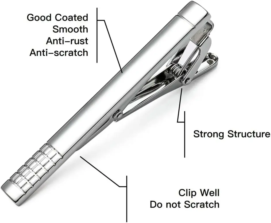 Tie Clips for Men, Classic Sty - مراجعة Tie Bar Set Gift وسعره