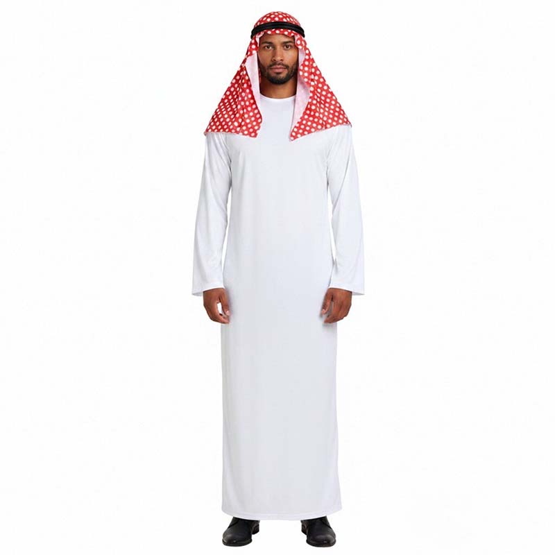 Traditional Arab Costume Arabi - مراجعة Ascot Neck Scarf وسعره