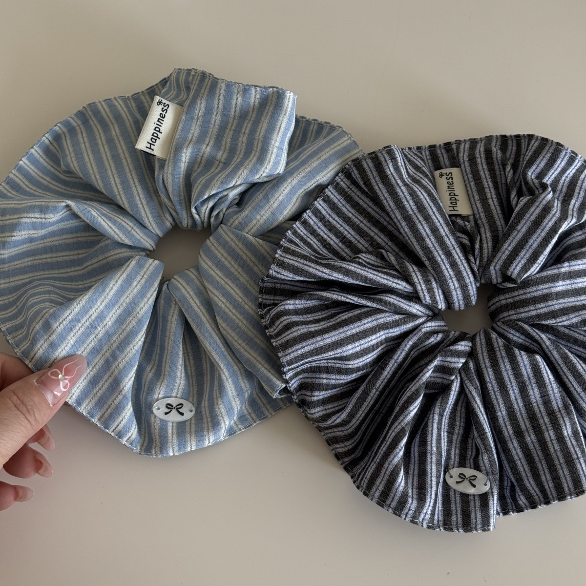 Korea Fashion Stripe Hair Rubb - مراجعة Silk Tie Striped وسعره