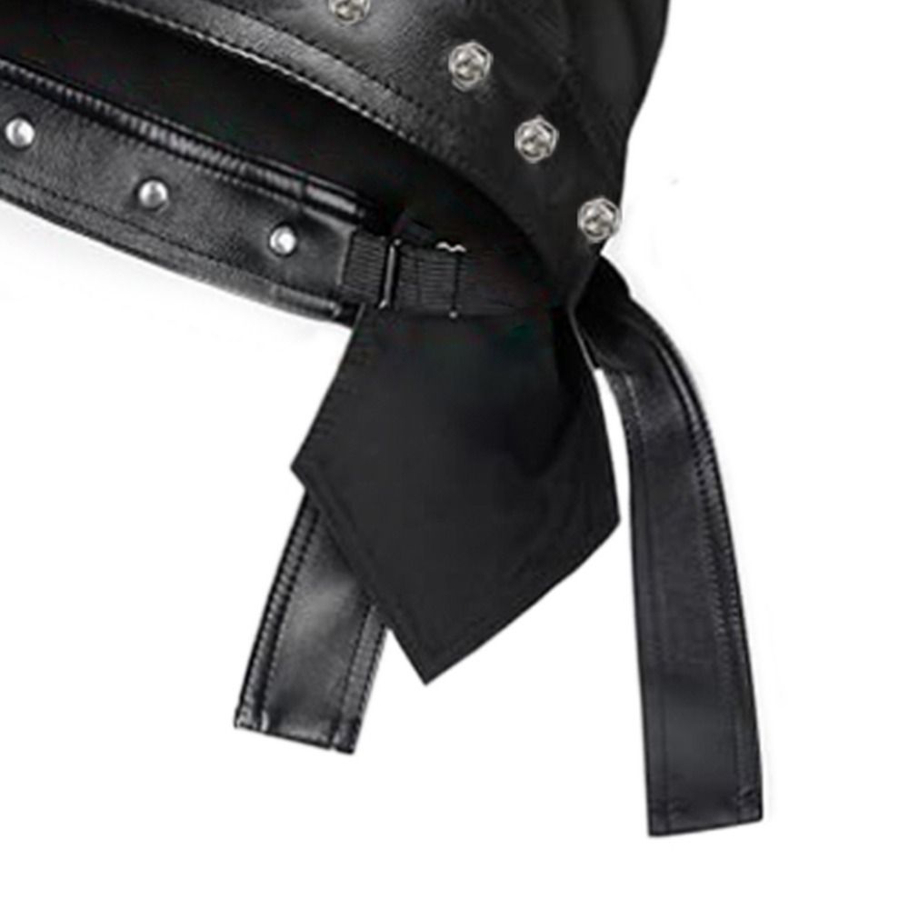 New PU Leather Black Biker Cap - مراجعة Bandana Doo Rag وسعره