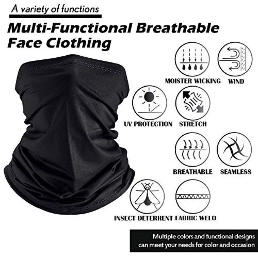 Geyoga Neck Gaiter Bandana Fac - مراجعة Face Scarf Mask وسعره