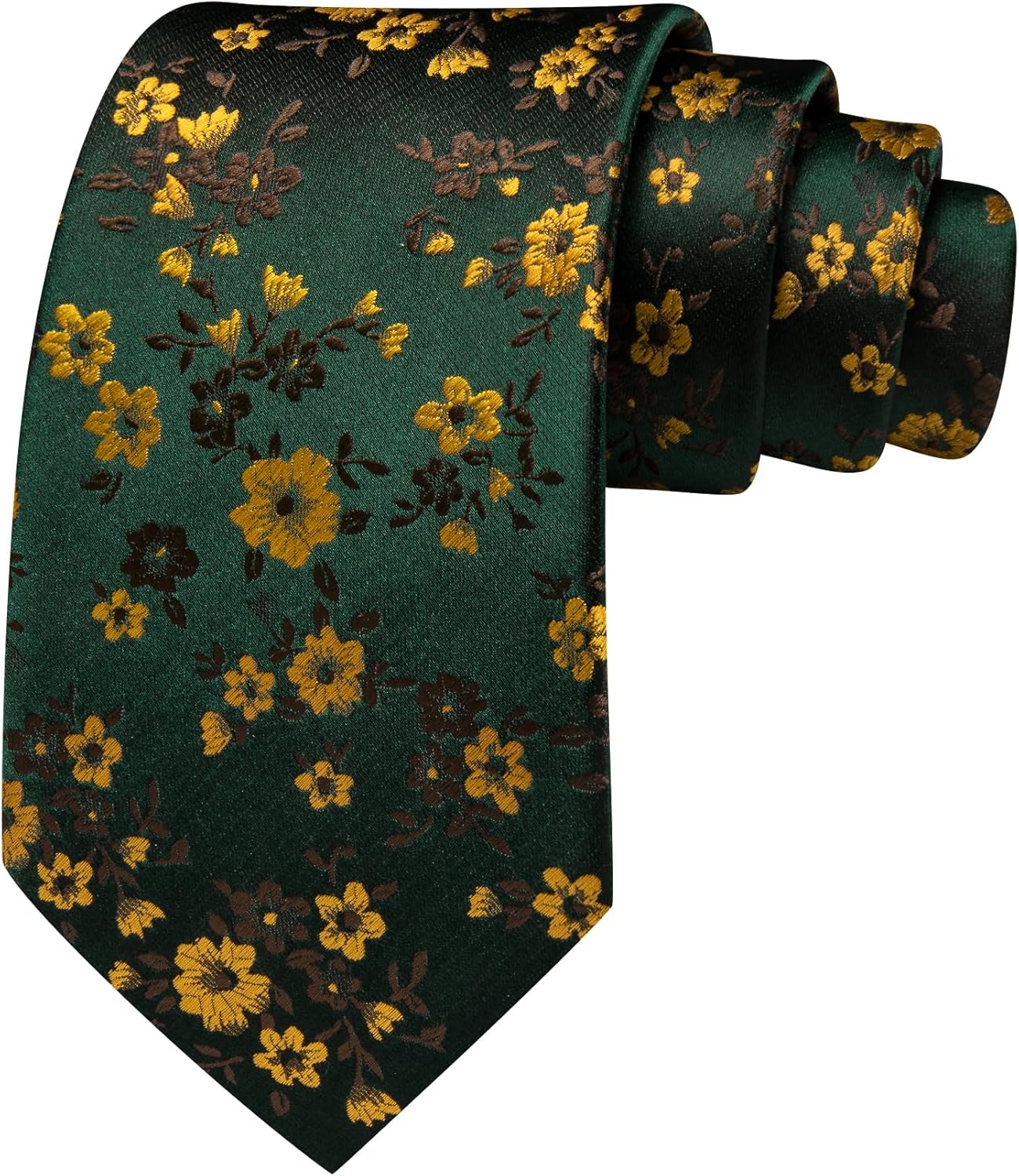 Men's Floral Paisley Silk Tie  - مراجعة Pocket Square Set وسعره
