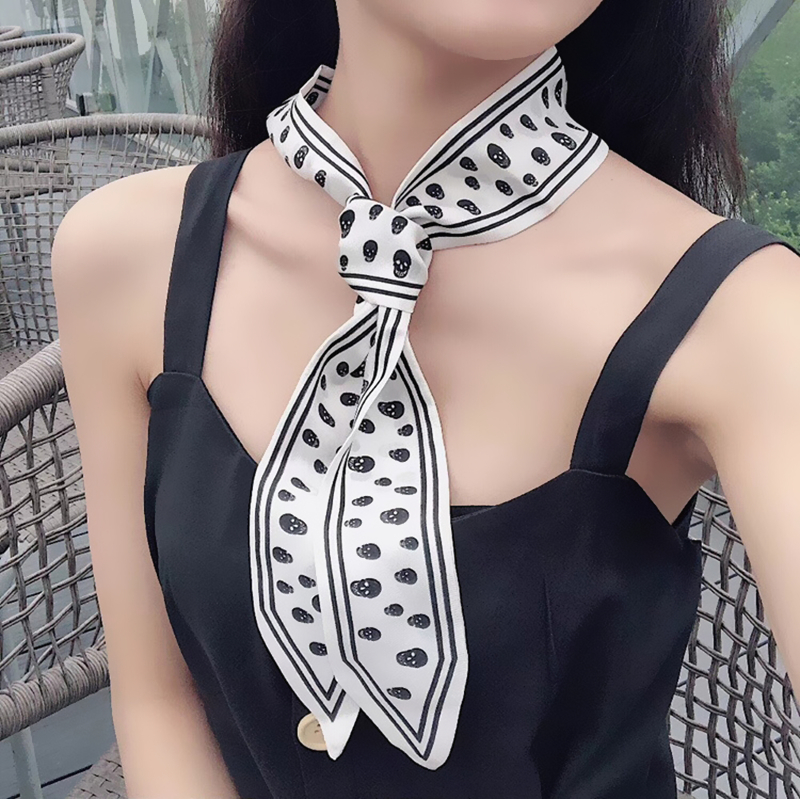 115cm Tied bag Handle silk sca - مراجعة Silk Tie Striped وسعره